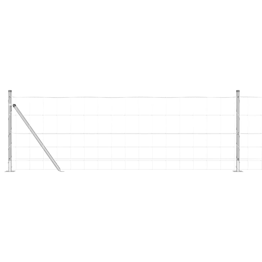 Palo della recinzione Zincato 50 x 0,8 m Acciaio