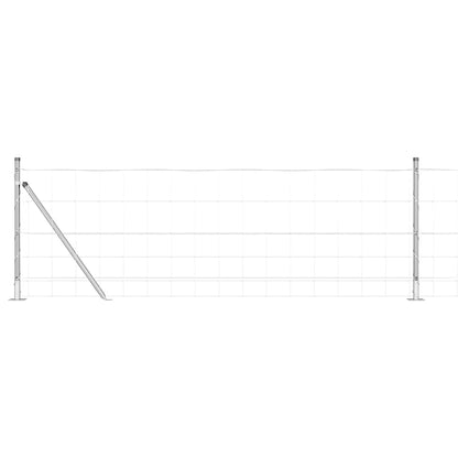 Palo della recinzione Zincato 50 x 0,8 m Acciaio
