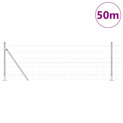 Palo della recinzione Zincato 50 x 0,8 m Acciaio