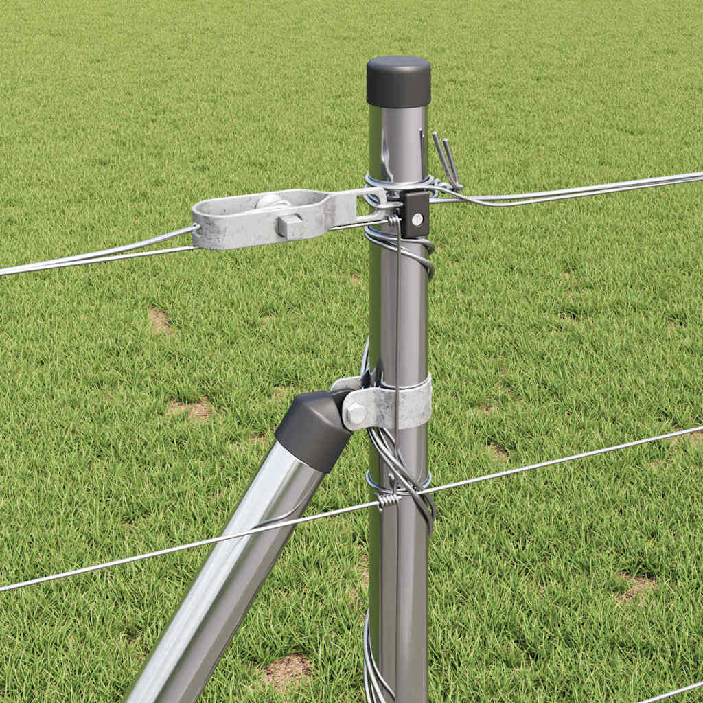 Palo della recinzione Zincato 50 x 0,8 m Acciaio
