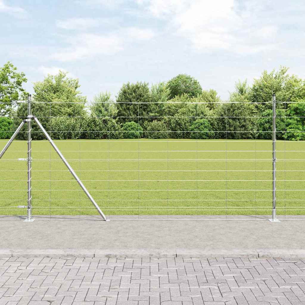 Palo della recinzione Zincato 50 x 1,2 m Acciaio