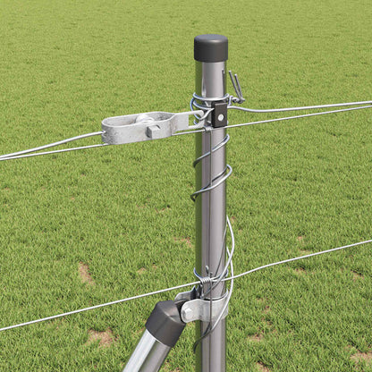 Palo della recinzione Zincato 50 x 1,2 m Acciaio