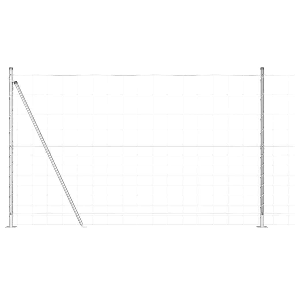 Palo della recinzione Zincato 50 x 1,5 m Acciaio