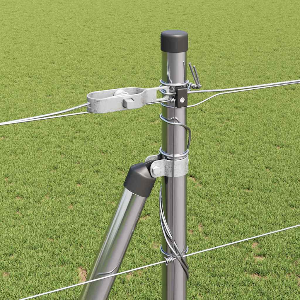 Palo della recinzione Zincato 50 x 1,5 m Acciaio