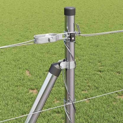 Palo della recinzione Zincato 100 x 1 m Acciaio