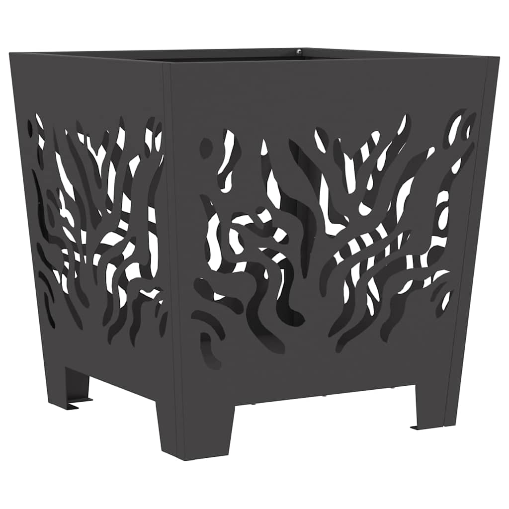 Focolare Nero 40 x 40 x 40 cm Acciaio