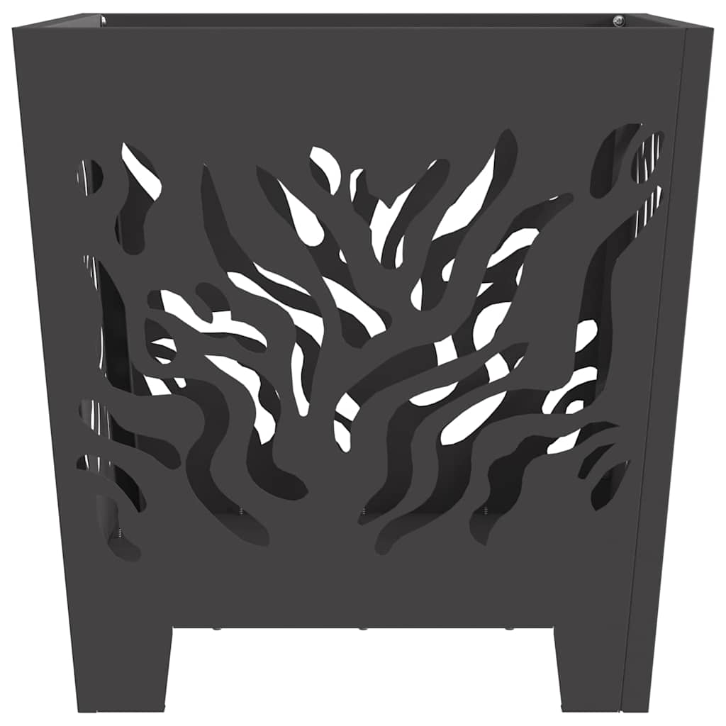 Focolare Nero 40 x 40 x 40 cm Acciaio