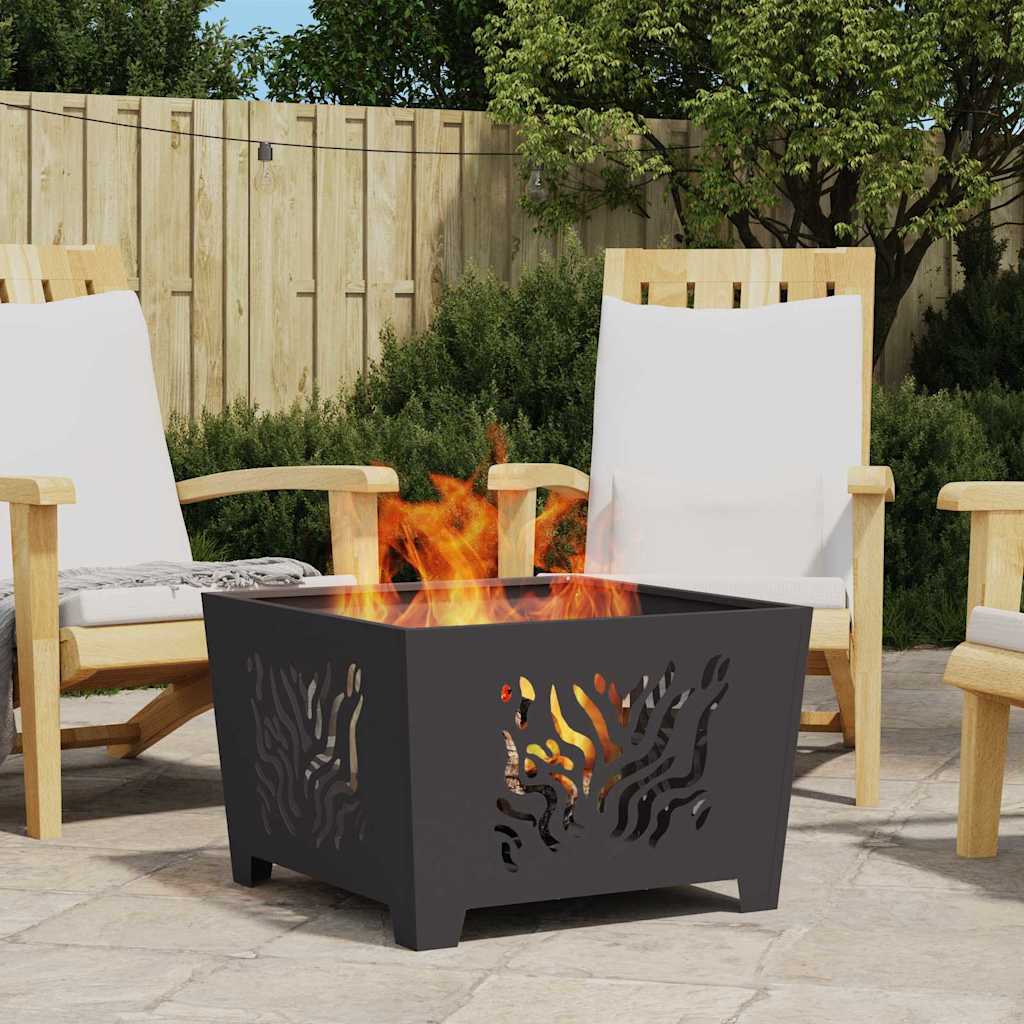 Focolare Nero 60 x 60 x 40 cm Acciaio