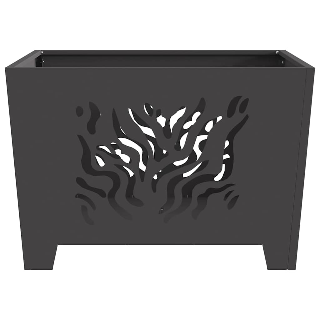 Focolare Nero 60 x 60 x 40 cm Acciaio