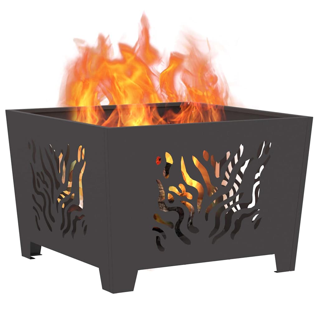Focolare Nero 60 x 60 x 40 cm Acciaio