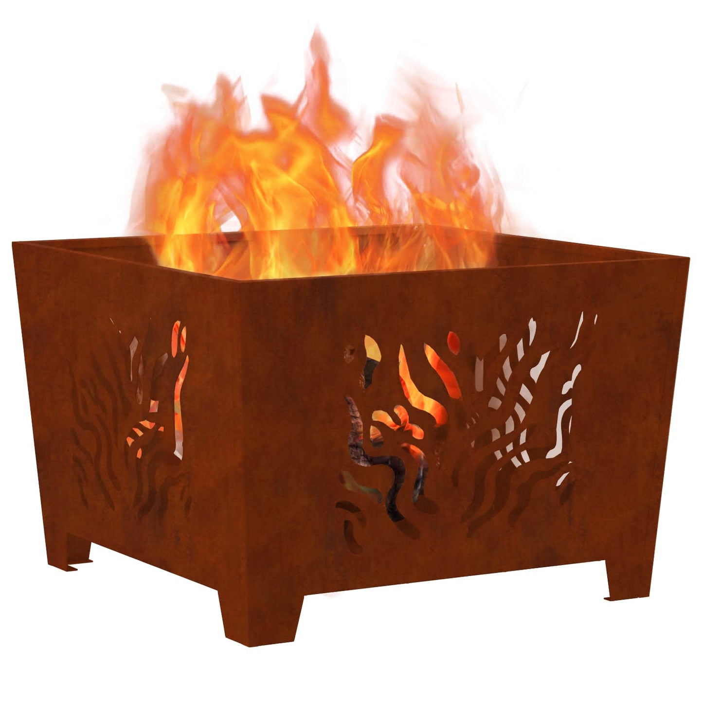 Focolare Marrone 60 x 60 x 40 cm Acciaio