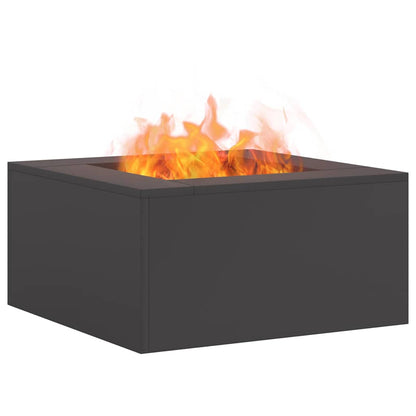 Focolare Nero 60 x 60 x 30 cm Acciaio