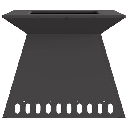 Focolare Nero 60 x 60 x 50 cm Acciaio
