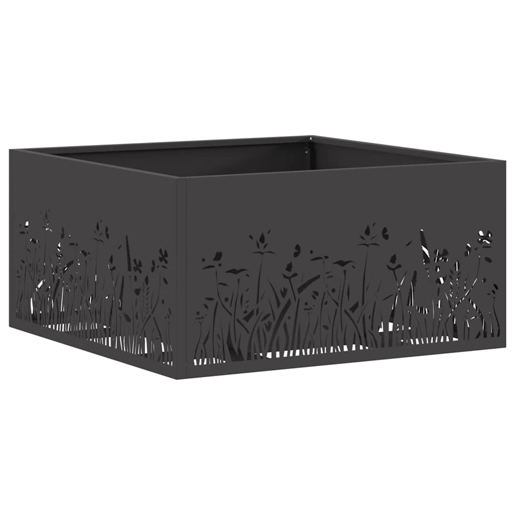 Focolare Nero 60 x 60 x 30 cm Acciaio