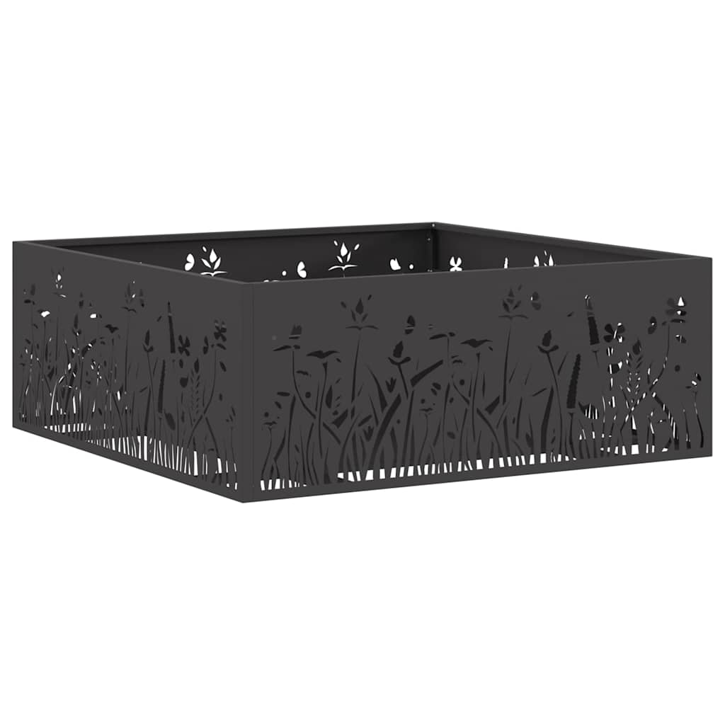Focolare Nero 80 x 80 x 30 cm Acciaio