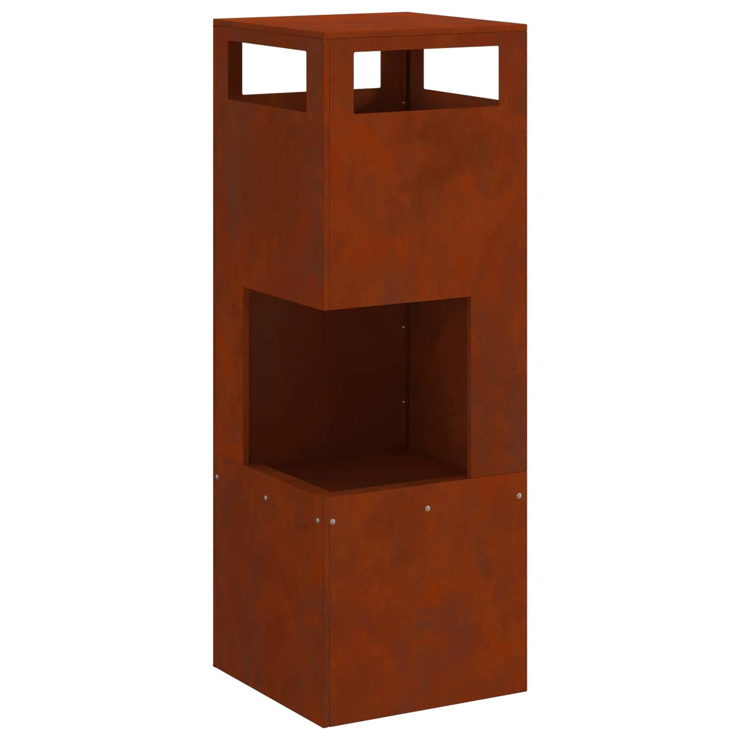 Focolare Marrone 35 x 35 x 100 cm Acciaio