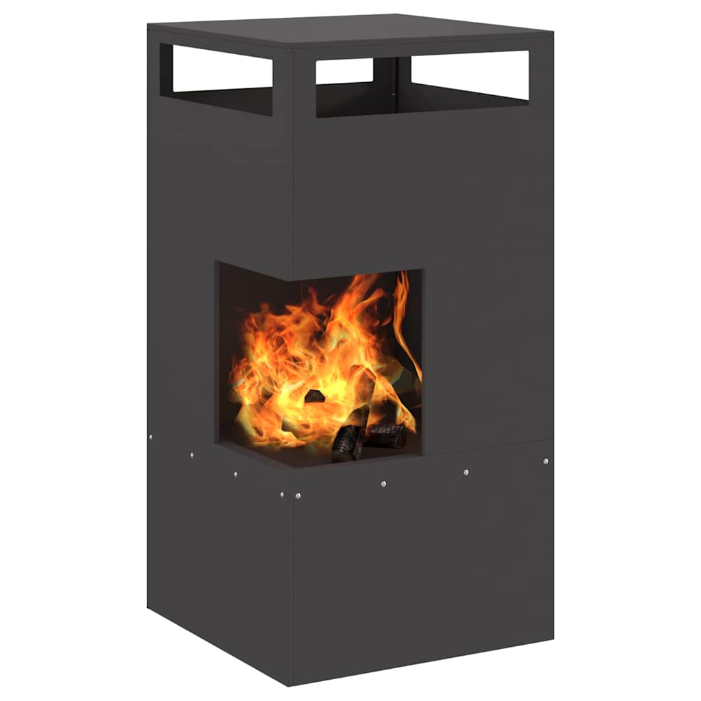 Focolare Nero 50 x 50 x 100 cm Acciaio
