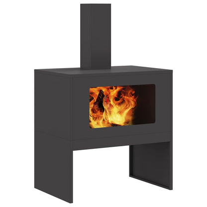 Focolare Nero 60 x 40 x 96 cm Acciaio