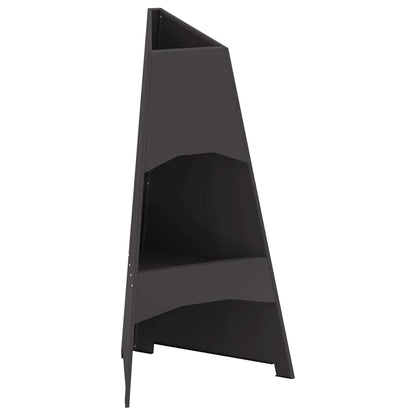 Focolare Nero 50 x 50 x 95 cm Acciaio