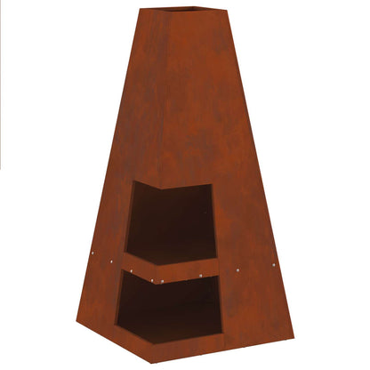 Focolare Marrone 50 x 50 x 100 cm Acciaio