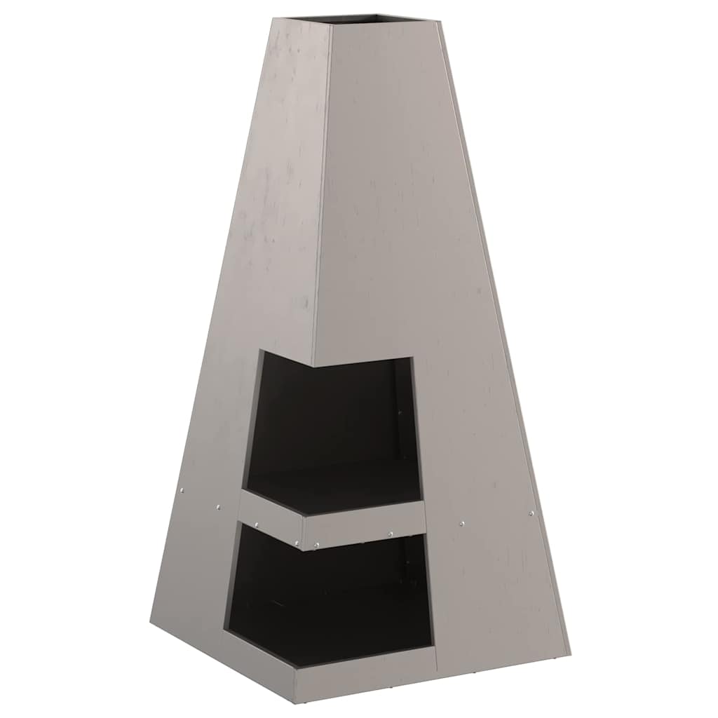 Focolare Marrone 50 x 50 x 100 cm Acciaio