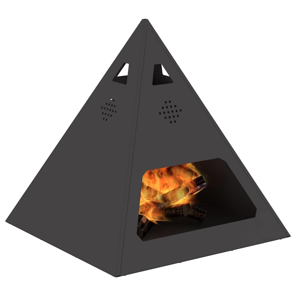 Focolare Nero 50 x 50 x 51 cm Acciaio