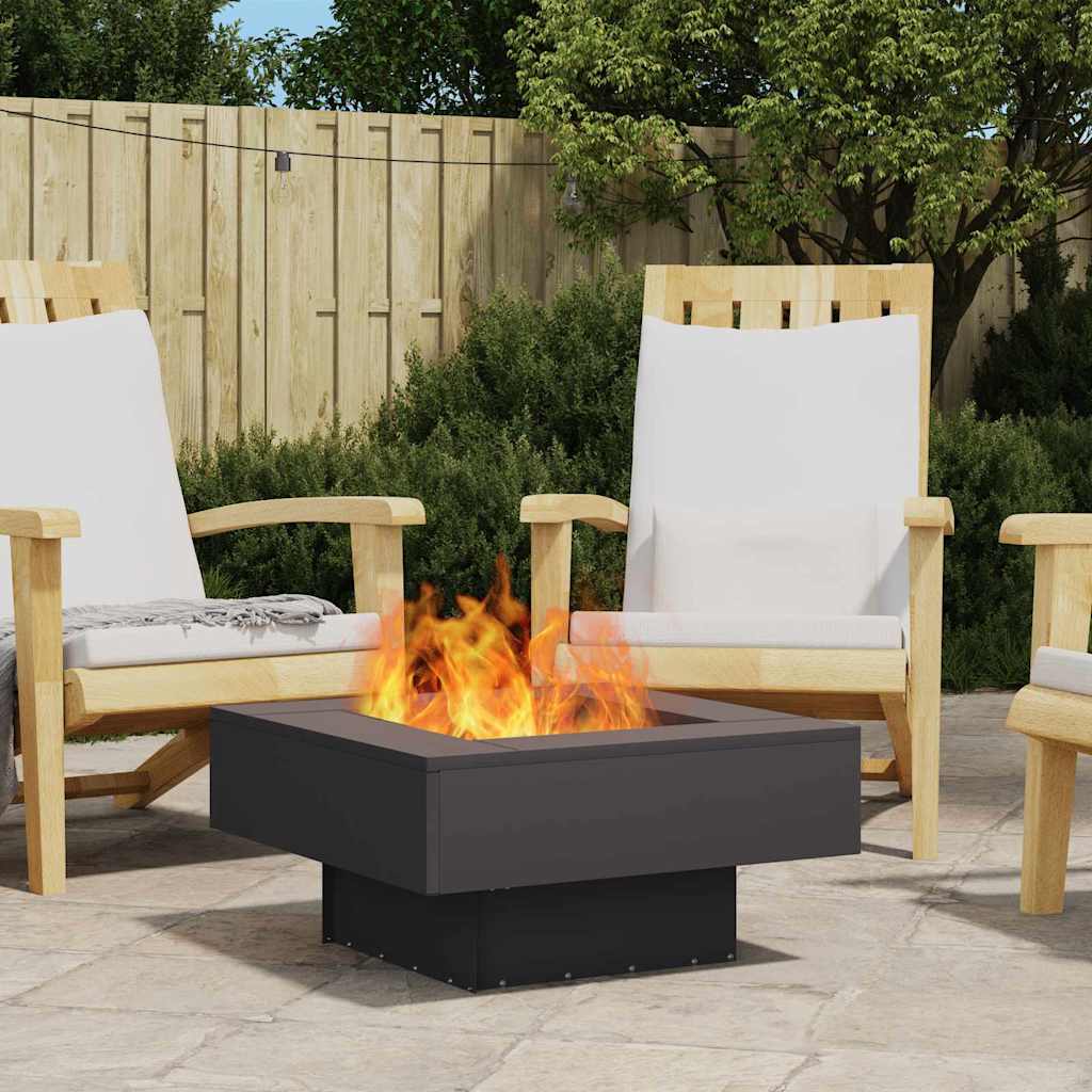 Focolare Nero 60 x 60 x 30 cm Acciaio