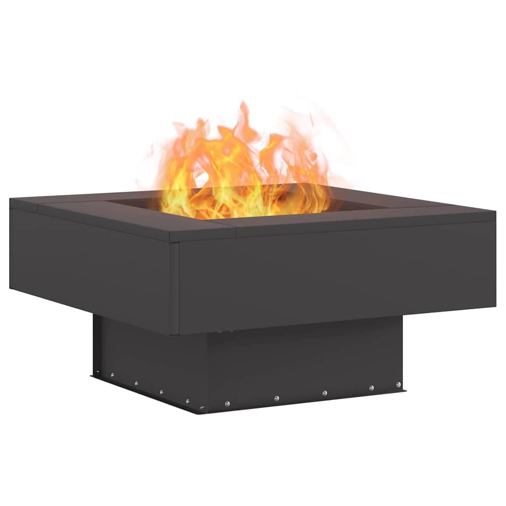 Focolare Nero 60 x 60 x 30 cm Acciaio