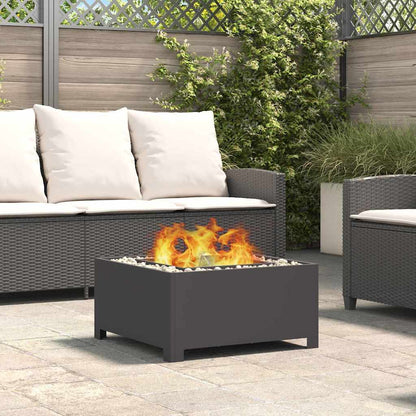 Focolare Nero 60 x 60 x 30 cm Acciaio