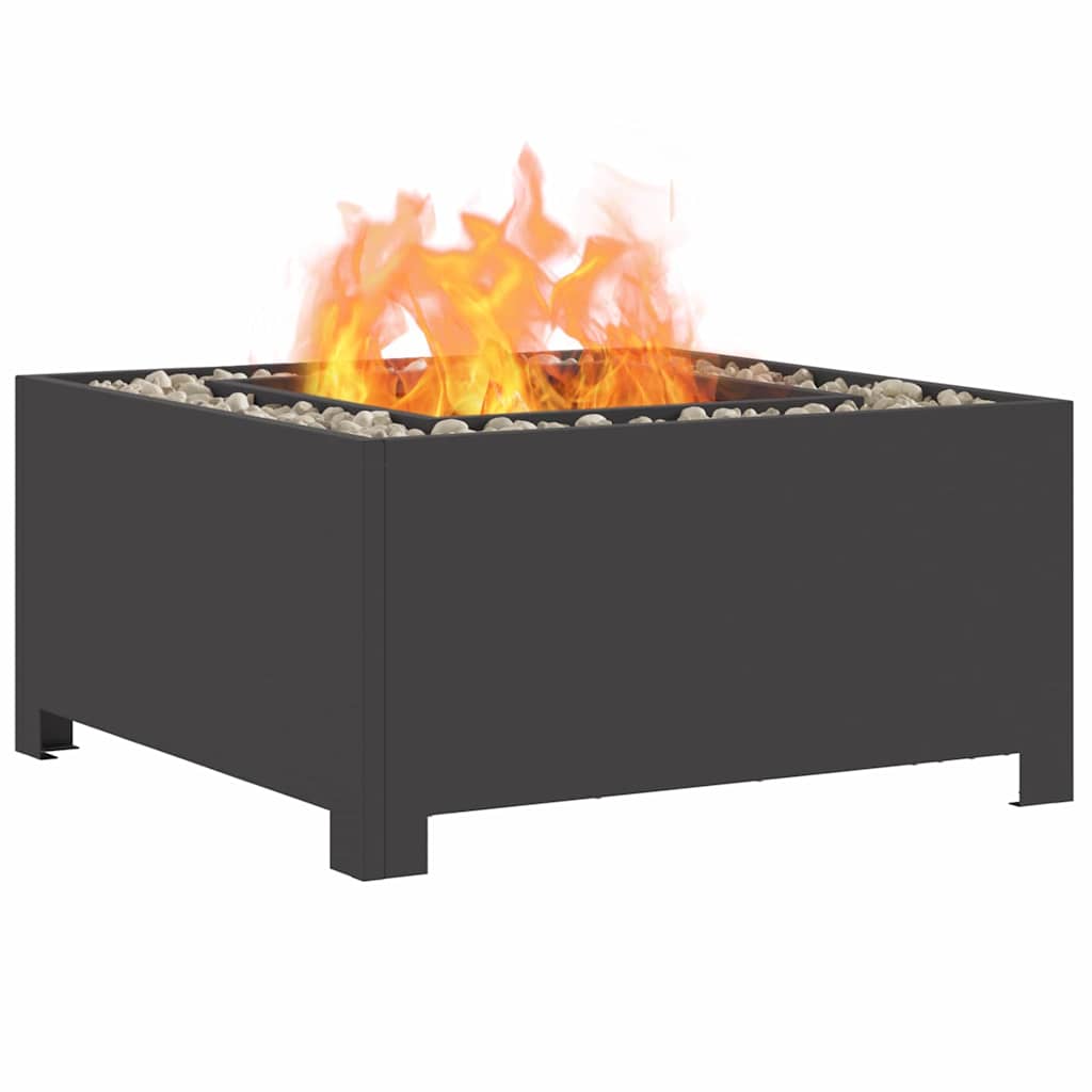 Focolare Nero 60 x 60 x 30 cm Acciaio