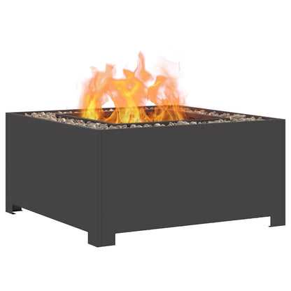 Focolare Nero 80 x 80 x 40 cm Acciaio