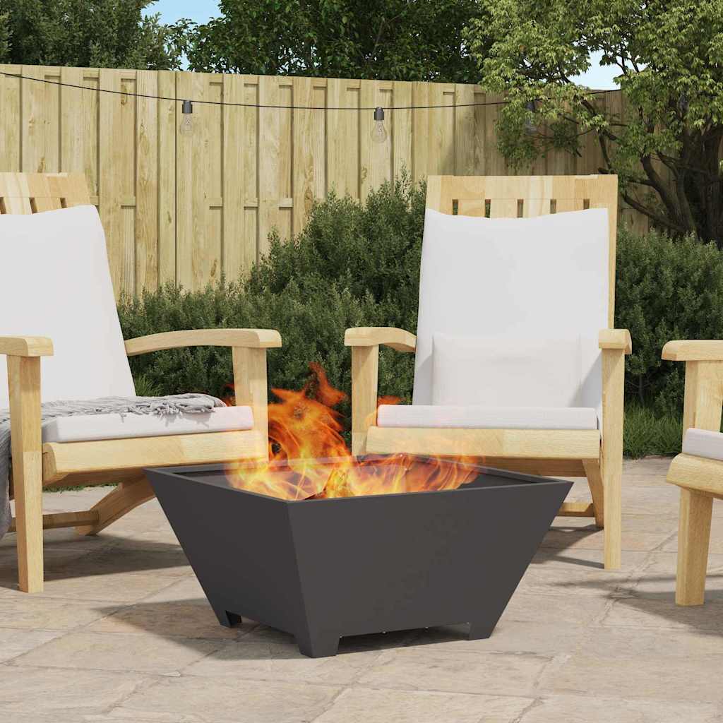 Focolare Nero 60 x 60 x 30 cm Acciaio