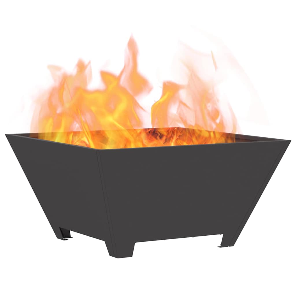 Focolare Nero 60 x 60 x 30 cm Acciaio