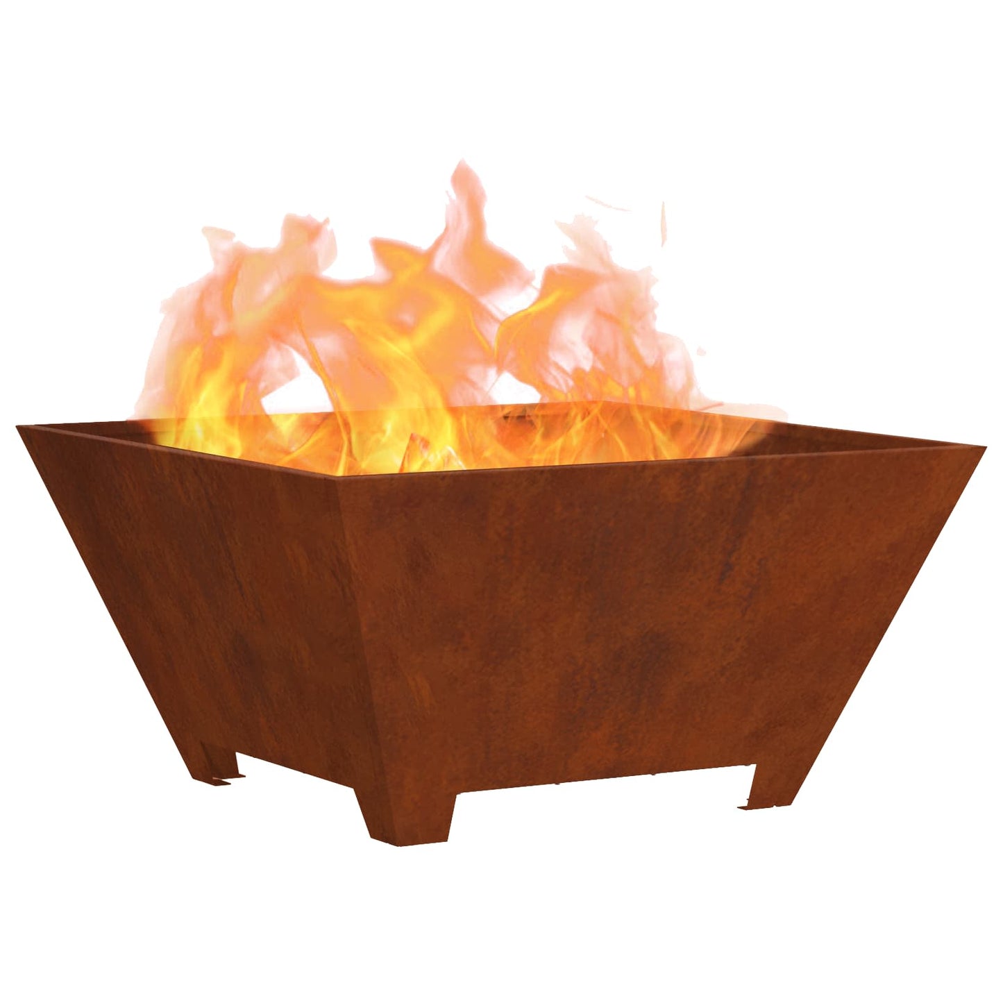 Focolare Marrone 60 x 60 x 30 cm Acciaio CorTen