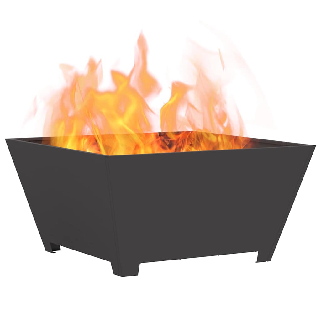 Focolare Nero 80 x 80 x 40 cm Acciaio