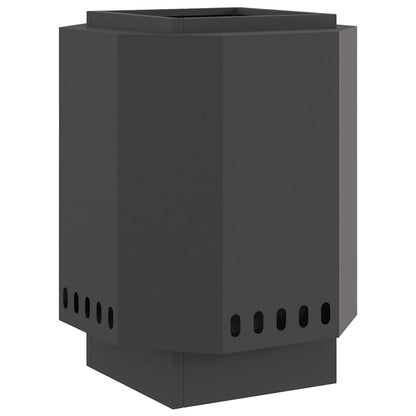 Focolare Senza Fumi Nero 38 x 38 x 51 cm Acciaio