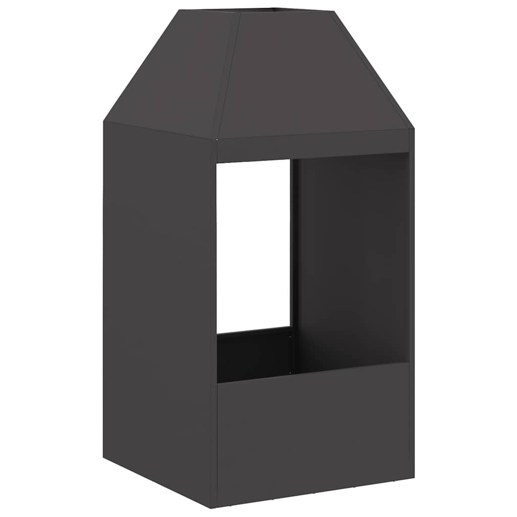 Focolare Nero 50 x 50 x 100 cm Acciaio