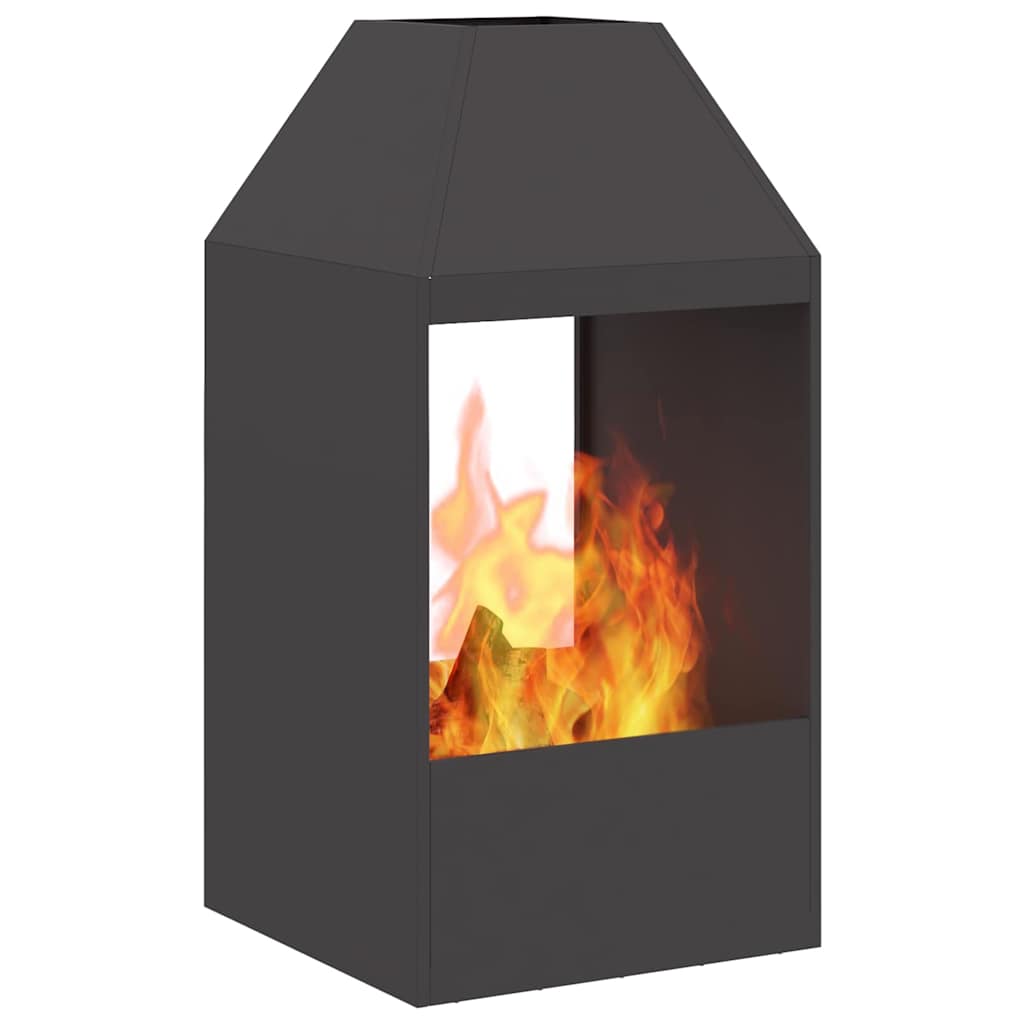 Focolare Nero 50 x 50 x 100 cm Acciaio