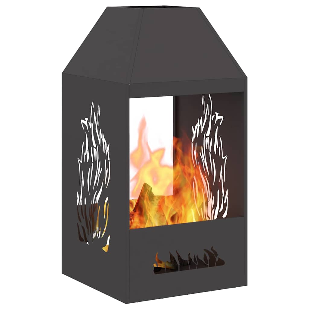 Focolare Nero 50 x 50 x 100 cm Acciaio