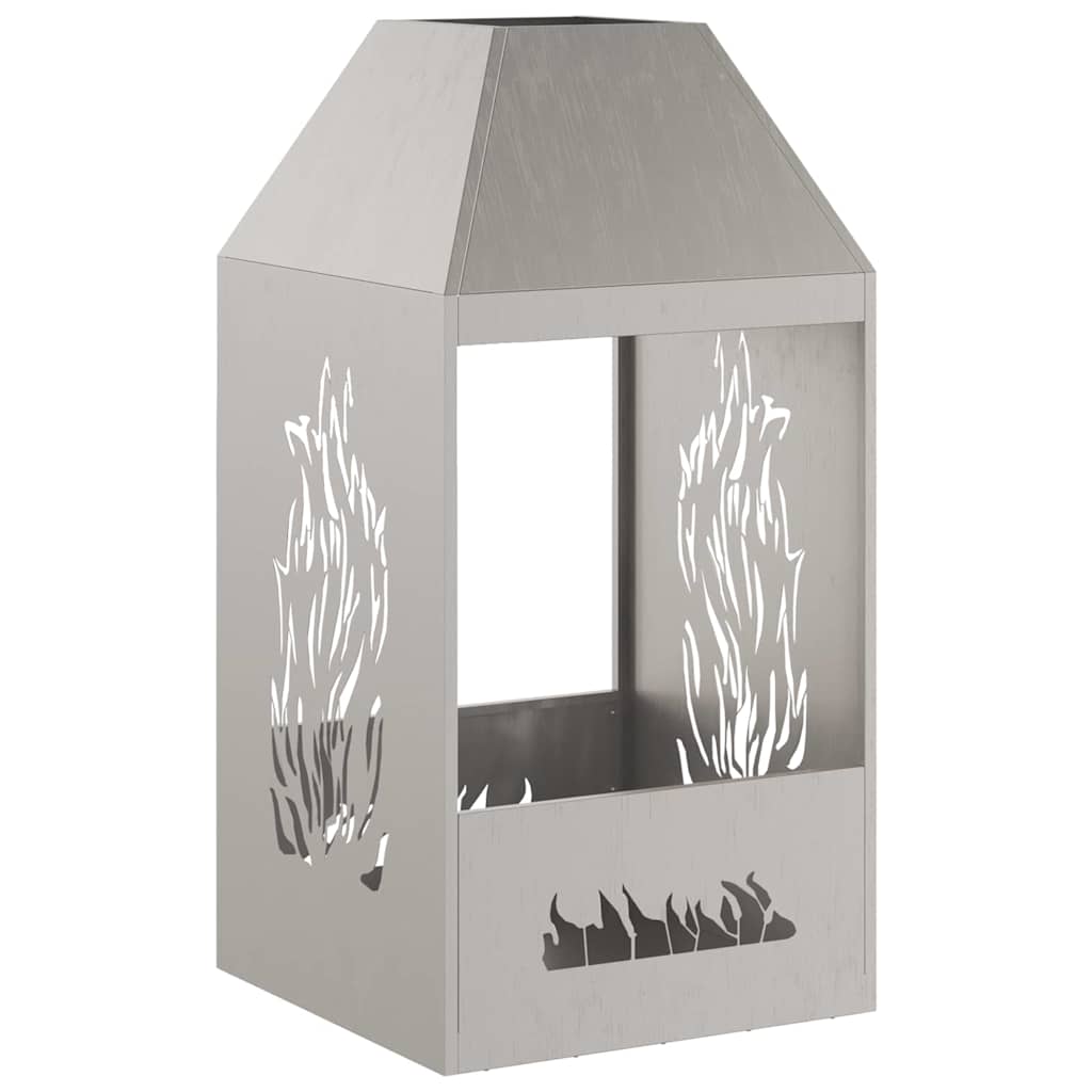 Focolare Marrone 50 x 50 x 100 cm Acciaio CorTen