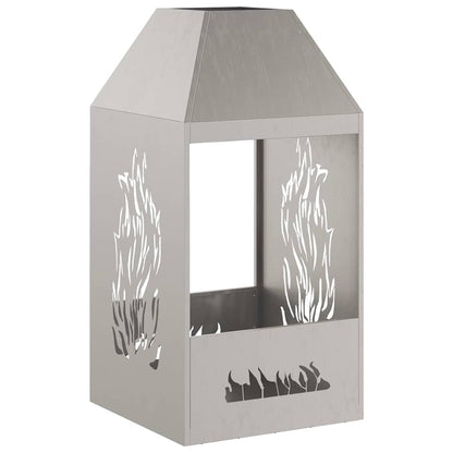 Focolare Marrone 50 x 50 x 100 cm Acciaio CorTen