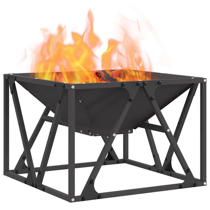 Focolare Nero 50 x 50 x 35 cm Acciaio