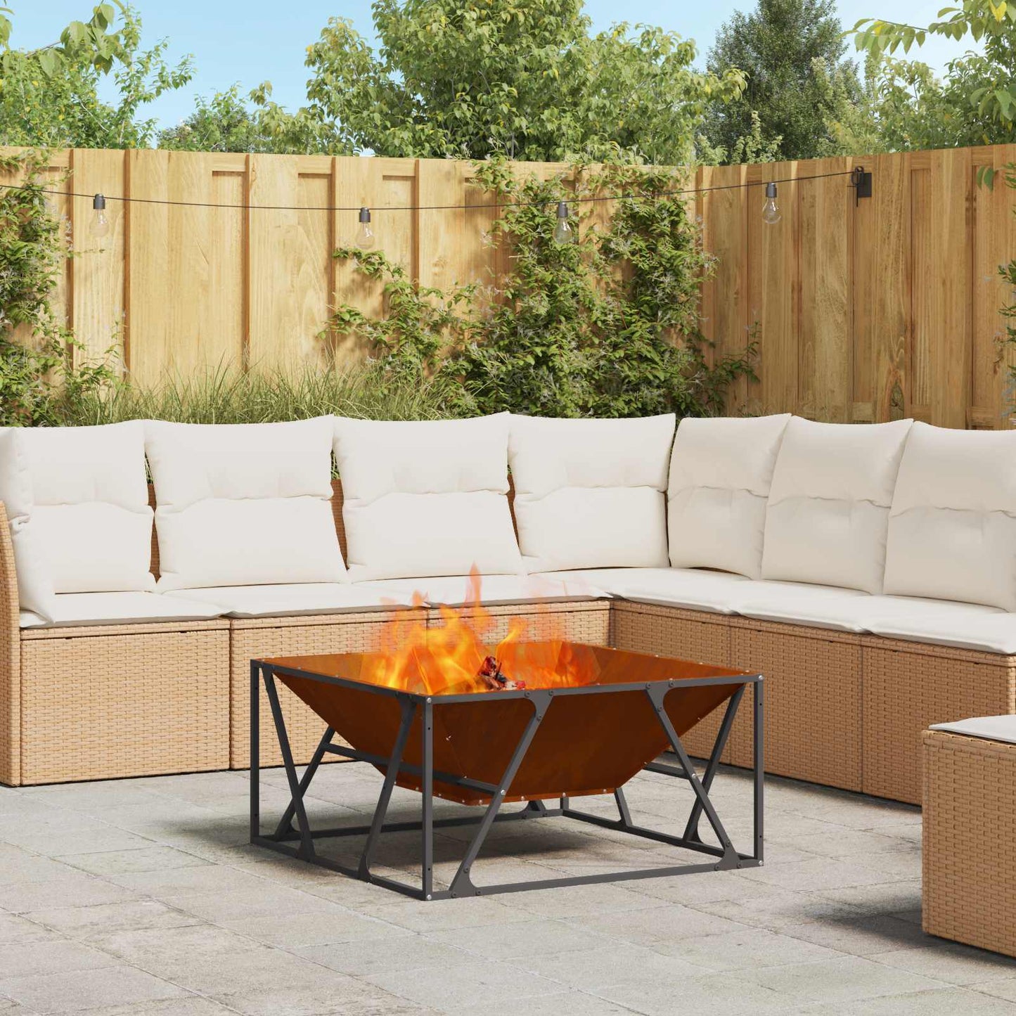 Focolare Marrone 80 x 80 x 40 cm