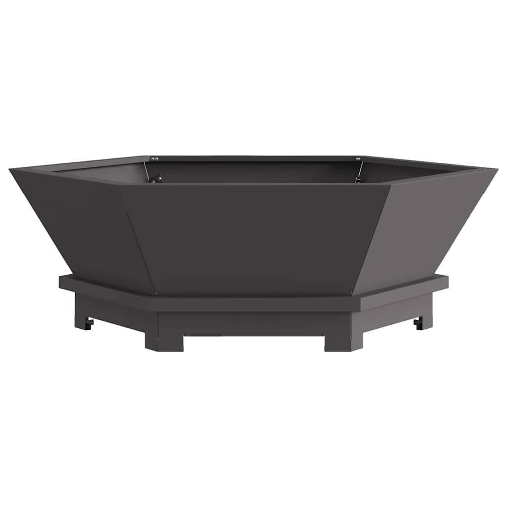 Focolare Nero 75 x 75 x 28 cm Acciaio
