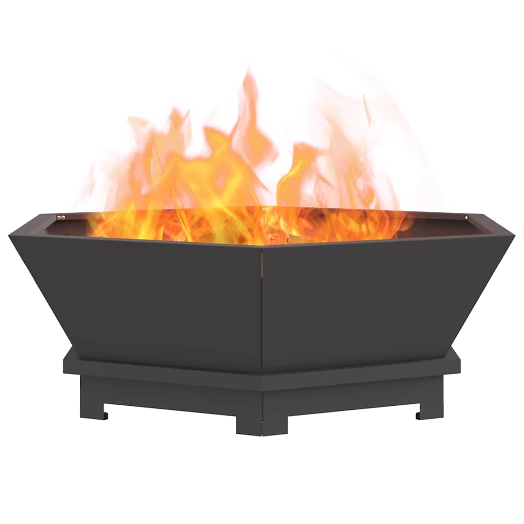 Focolare Nero 75 x 75 x 28 cm Acciaio