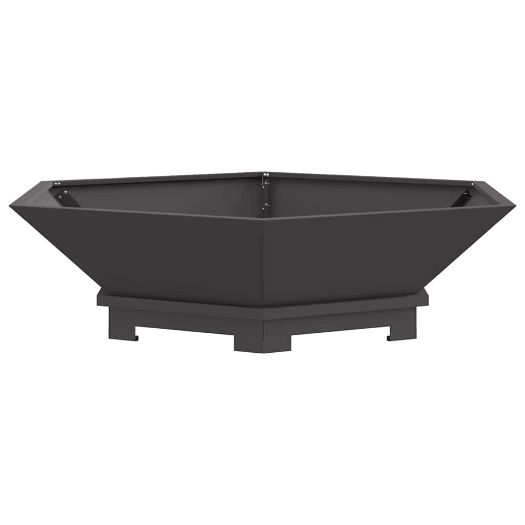 Focolare Nero 100 x 100 x 28 cm Acciaio