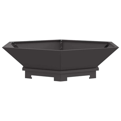 Focolare Nero 100 x 100 x 28 cm Acciaio