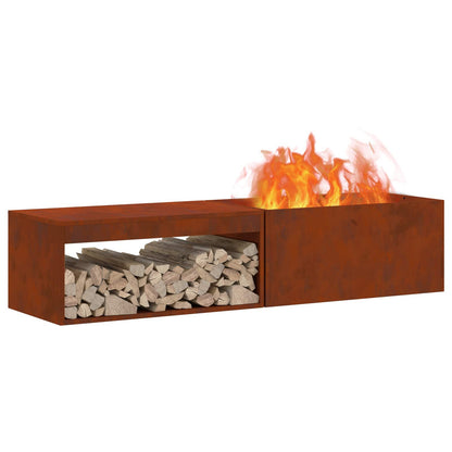 Focolare Marrone 160 x 45 x 35 cm Acciaio