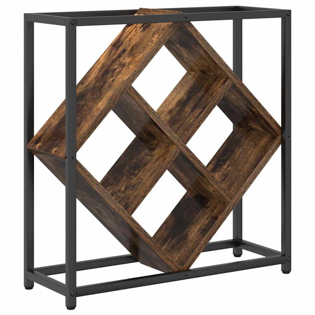 Portabottiglie Rovere fumÃ© 51 x 18 x 52,5 cm Legno multistrato