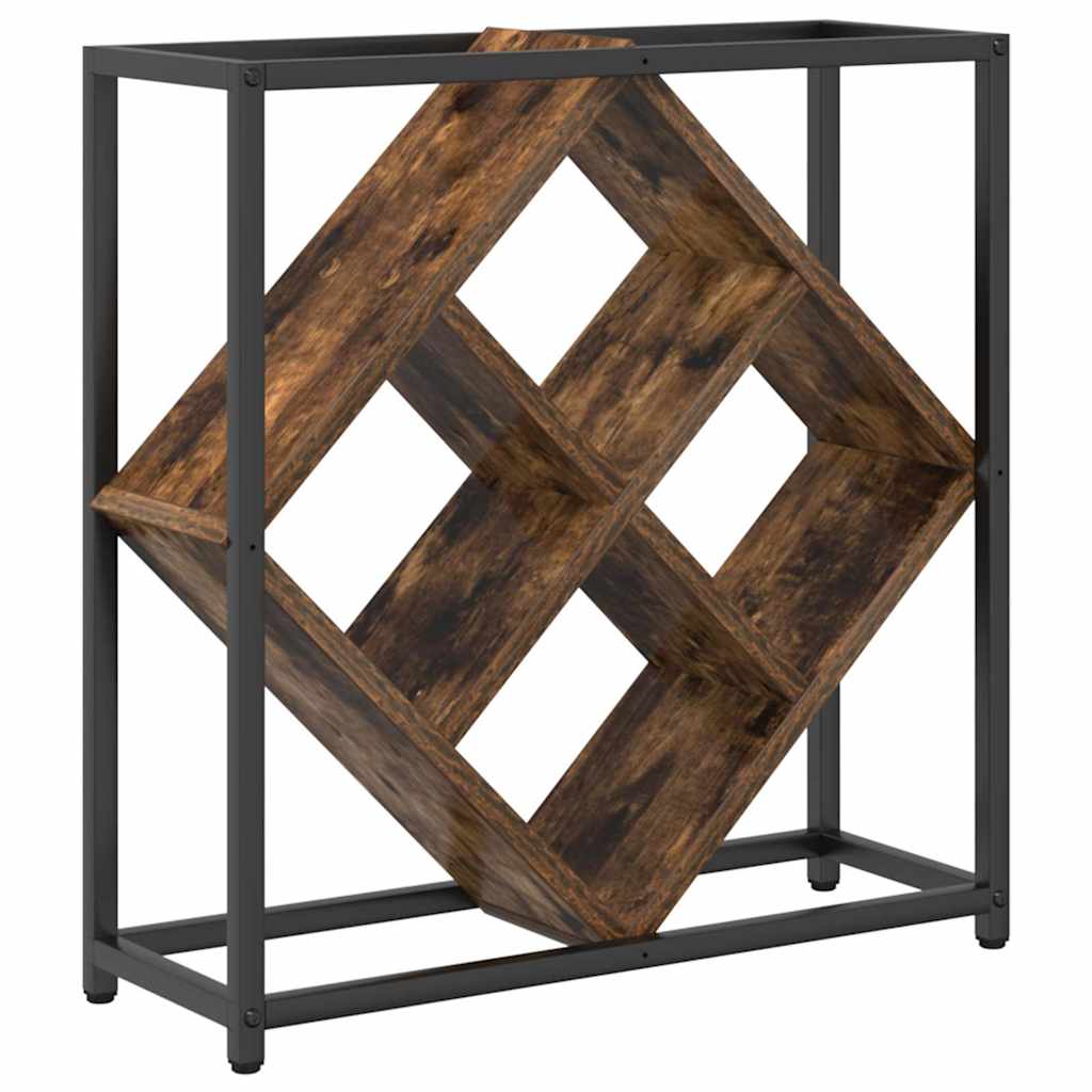 Portabottiglie Rovere fumÃ© 51 x 18 x 52,5 cm Legno multistrato